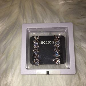 NWT!!! Incaton Four Leaf Clover Rose Gold Earrings